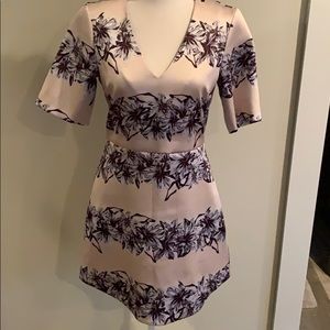 Silk floral dress